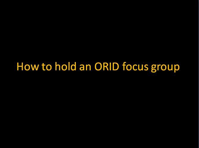 ORID Front Slide